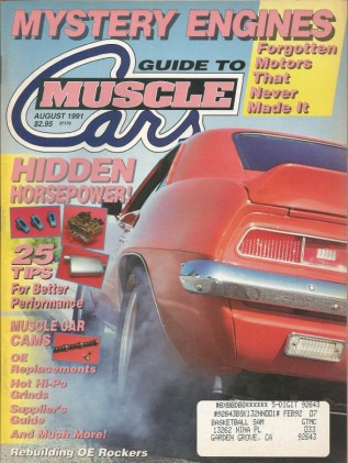 GUIDE TO MUSCLE CARS 1991 AUG - DANA, W-51, HEMI DART